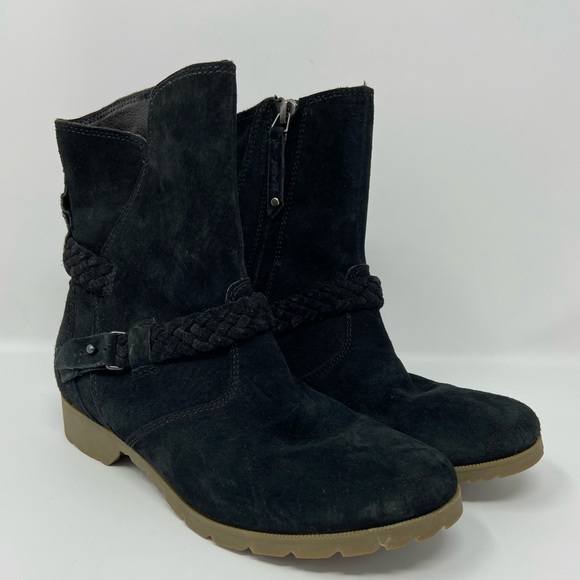 Teva Waterproof Suede Boots Side Zip - Picture 1 of 8